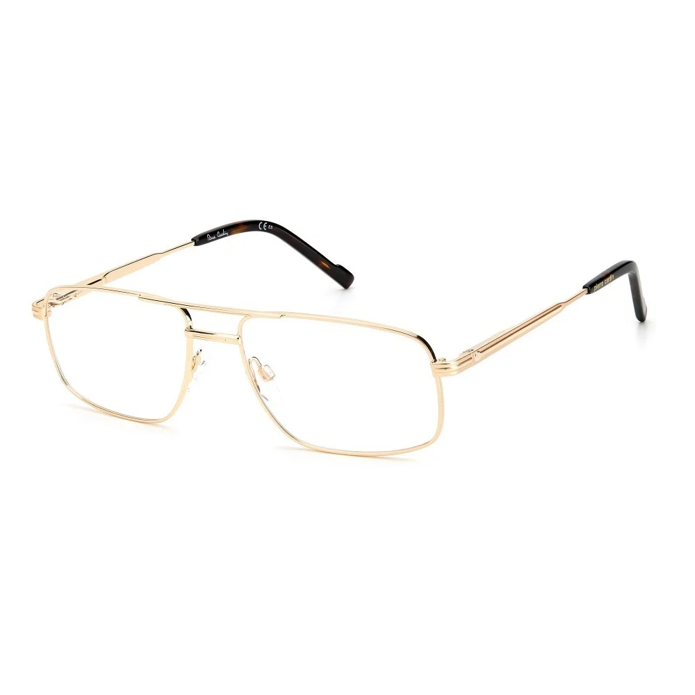Montblanc Eyeglasses Frames MB0131O 002 Polished Gold Square Half Rim 52-20-145 3