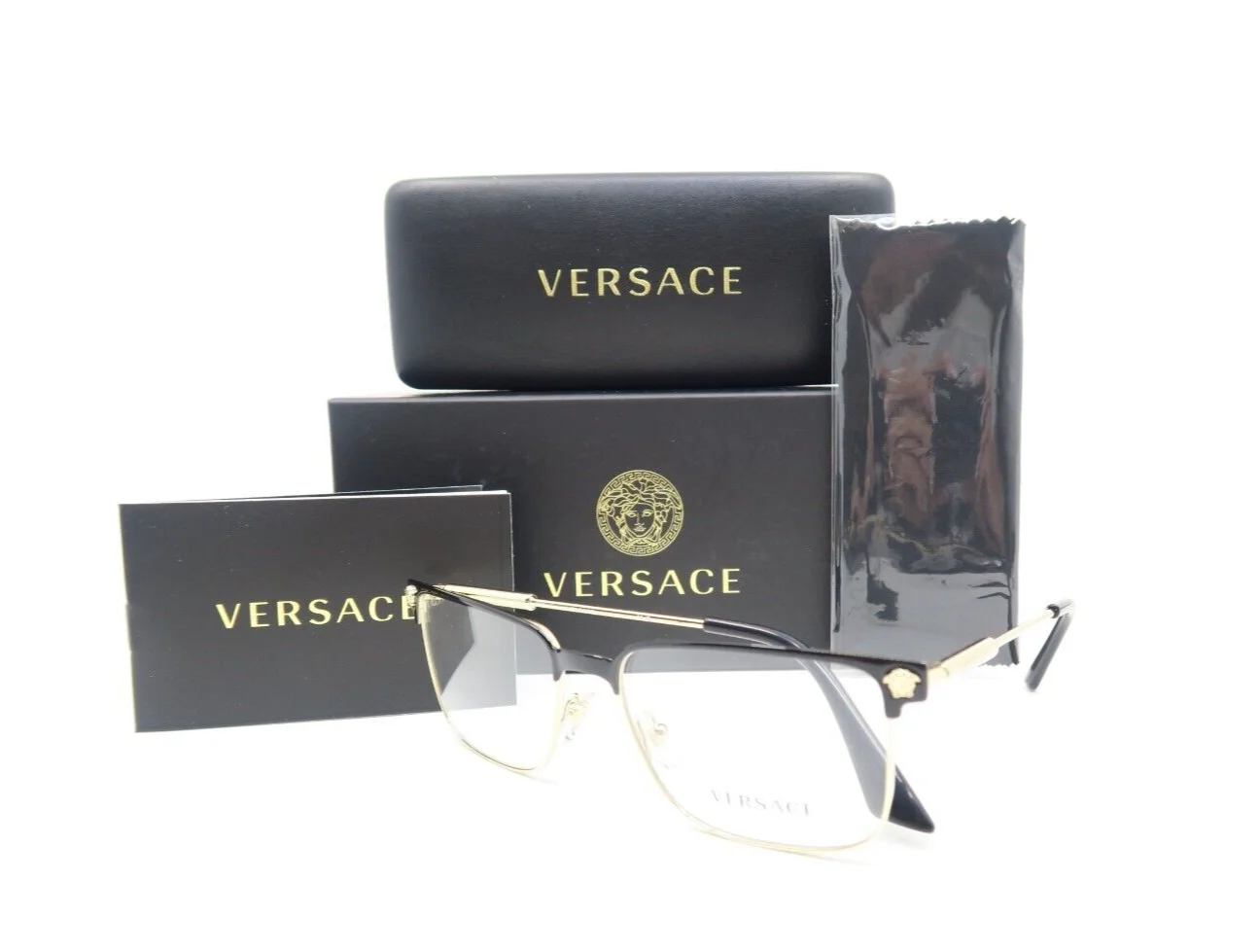 Versace VE1276 1371 55mm Black & Gold New Men